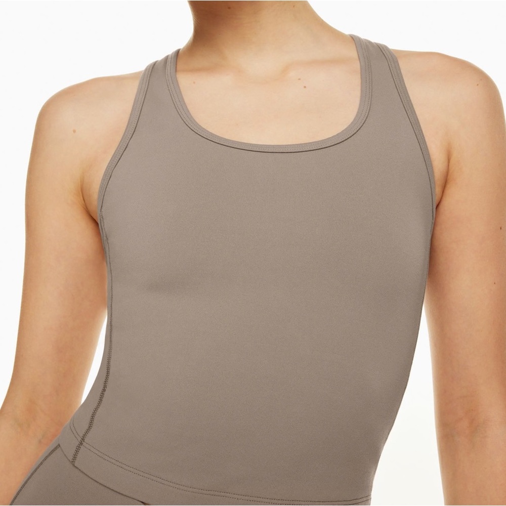 Aritzia TNA brown skip tank